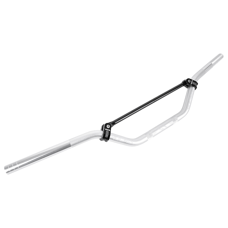 Guidon Voca Racing 50 A BOITE CROSS ALU T6 DIAM 22,2mm L805mm H94mm ARGENT